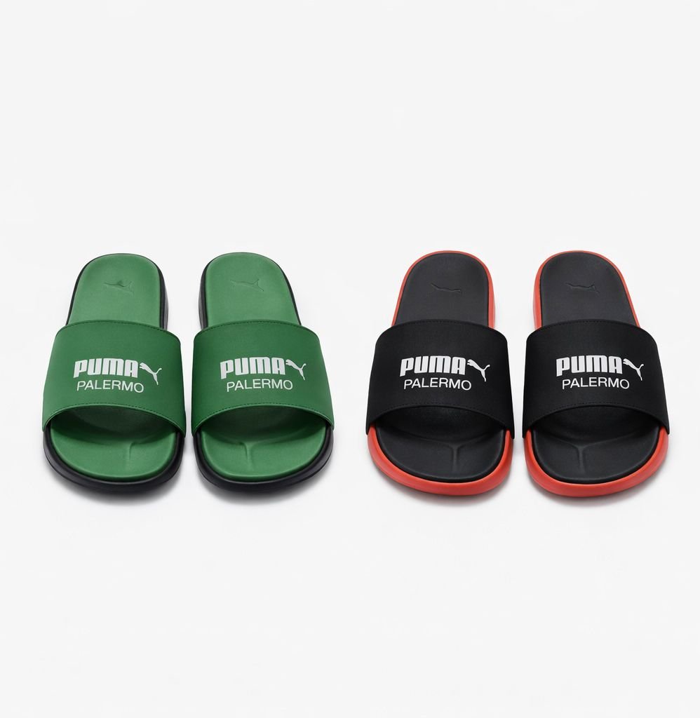 puma leadcat palermo foil slide